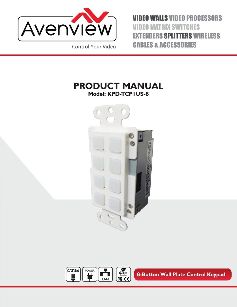 Avenview KPD-TCP1US-8 product manual
