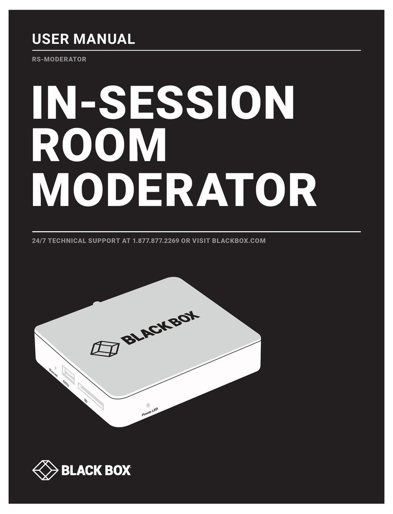Black Box RS-MODERATOR User manual
