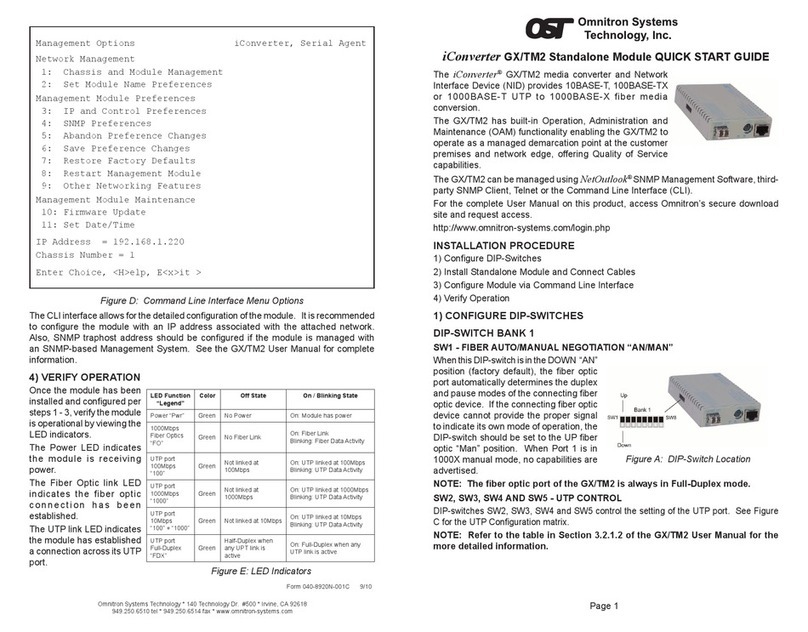 OST iConverter GX/TM2 quick start guide