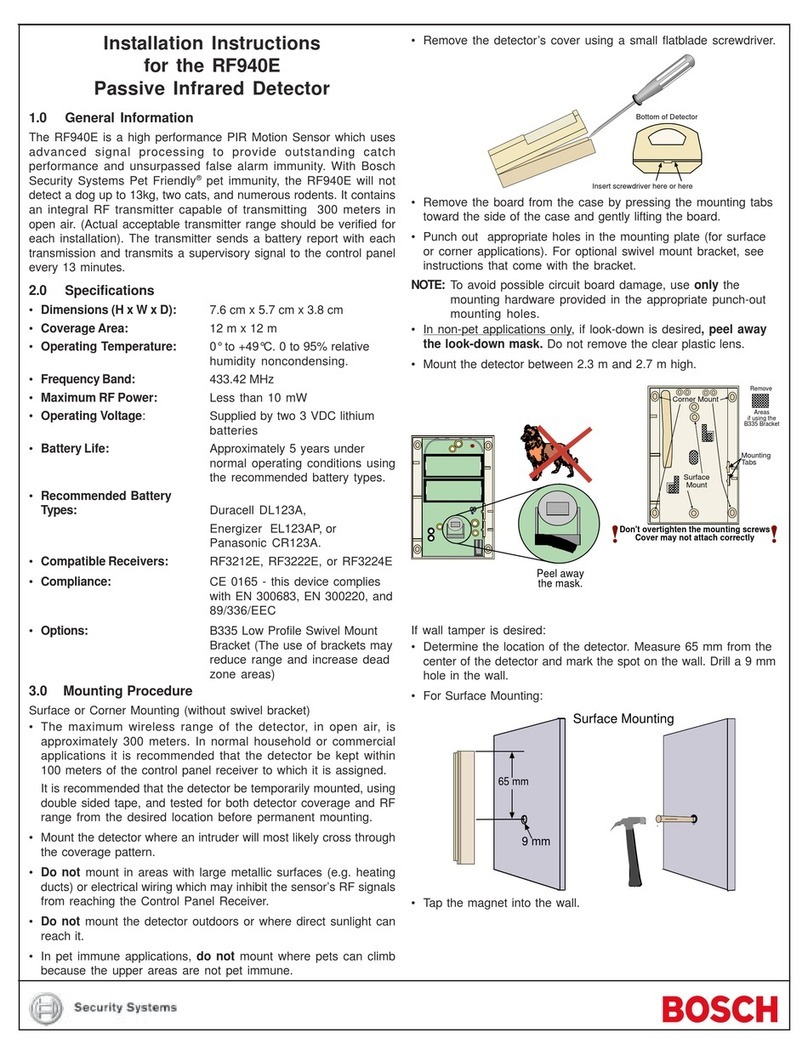 Bosch RF940E Operation and maintenance manual