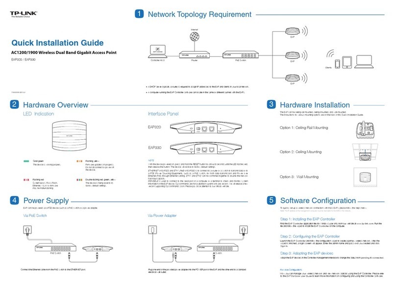TP-Link Auranet EAP320 Quick installation guide