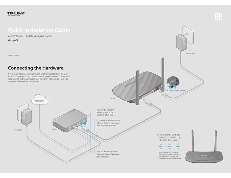 TP-Link Archer C2 Quick installation guide