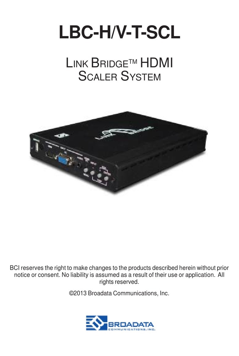 Broadata LBC-H/V-T-SCL user manual