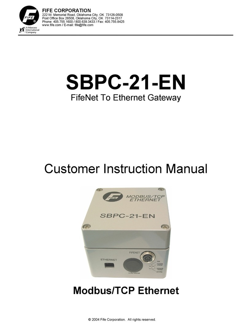 Fife SBPC-21-EN User manual