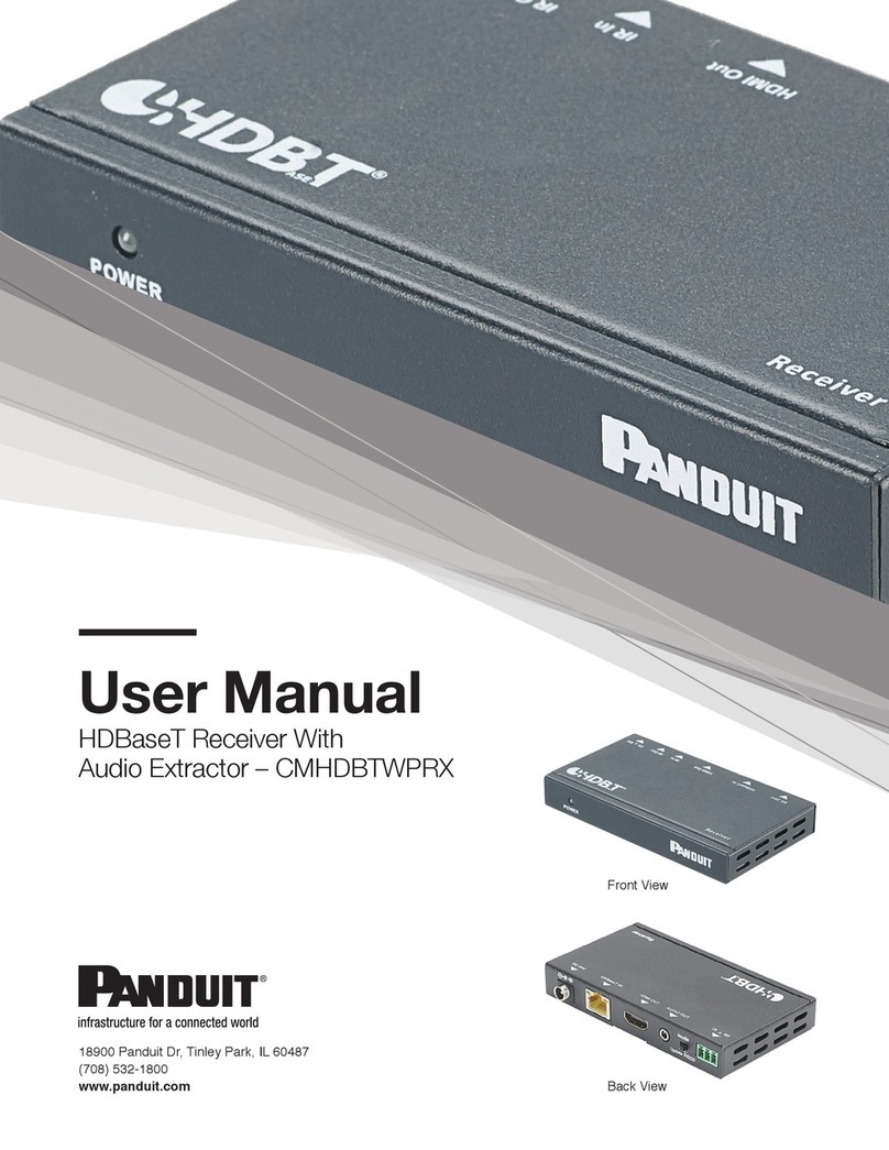 Panduit CMHDBTWPRX User manual