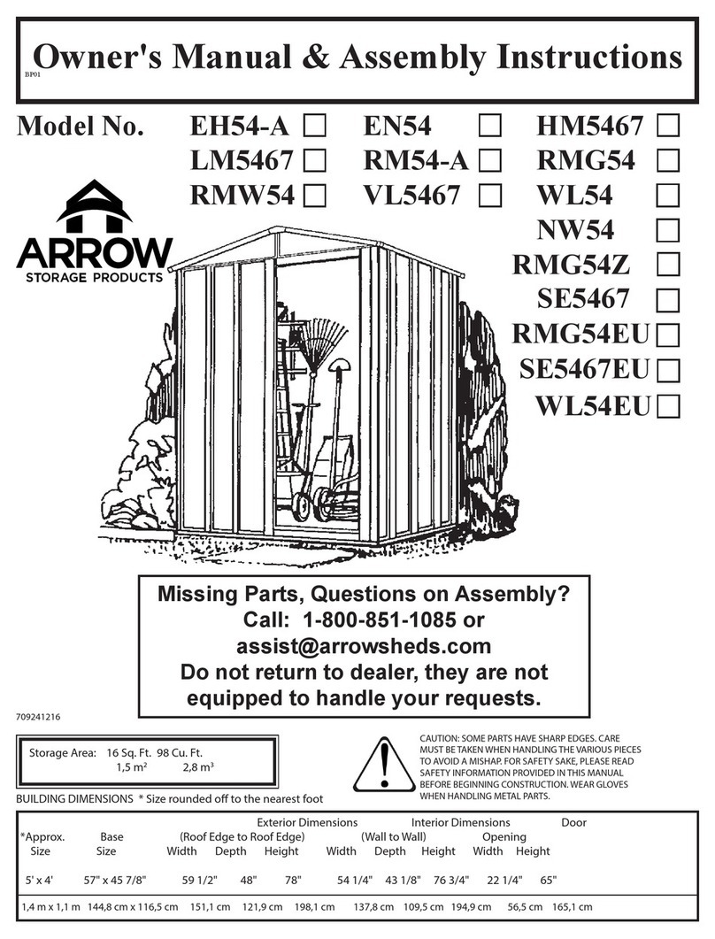 Arrow EH54-A Owner's manual & assembly instructions
