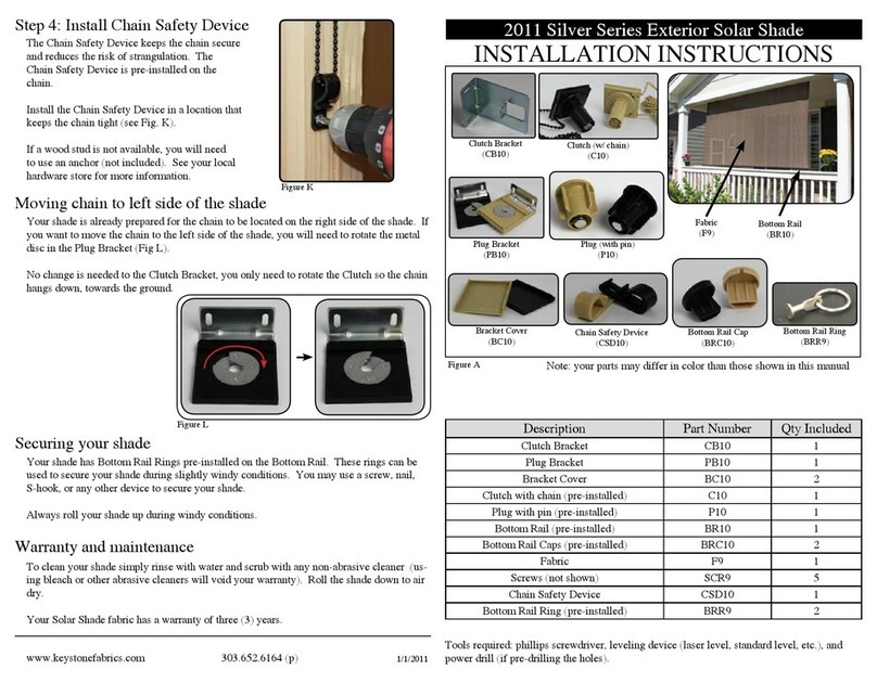 Keystone 2011 Silver Series installation instructions Keystone 2011 Silver Series installation instructions