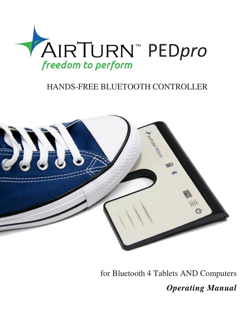 AirTurn PEDpro User manual