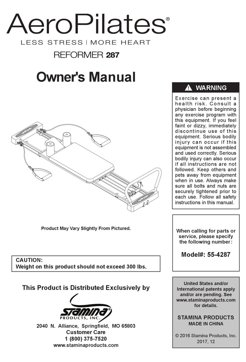 AeroPilates 55-4287 owner's manual
