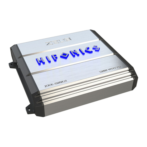 Hifonics ZXX-500.2 Instruction Manual