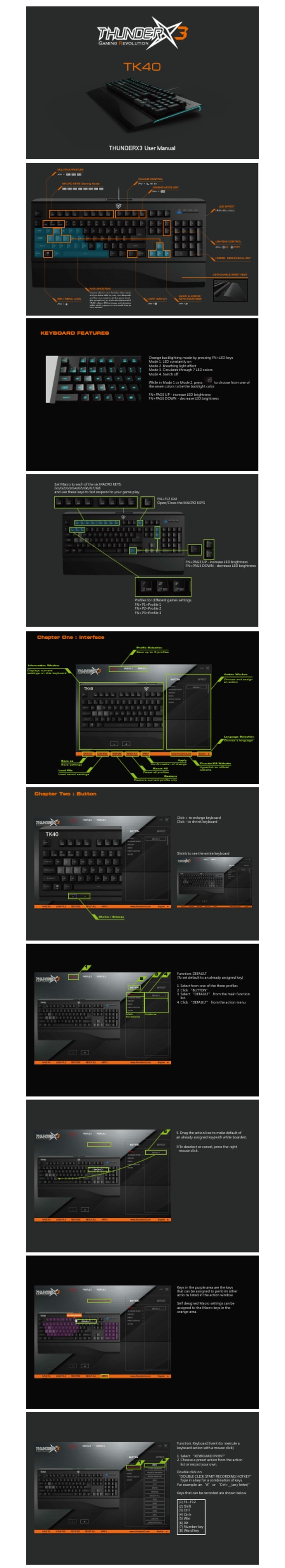 ThunderX3 TK40 User manual