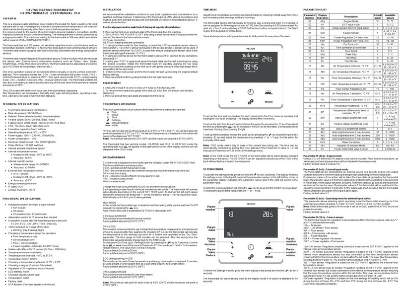 Heltun HE-ZW-THERM-FL2 user manual