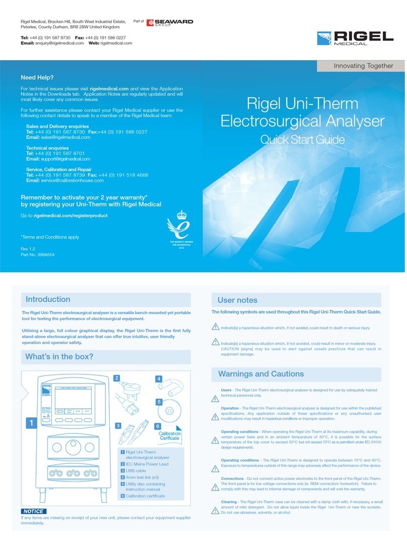 Rigel Uni-Therm User manual