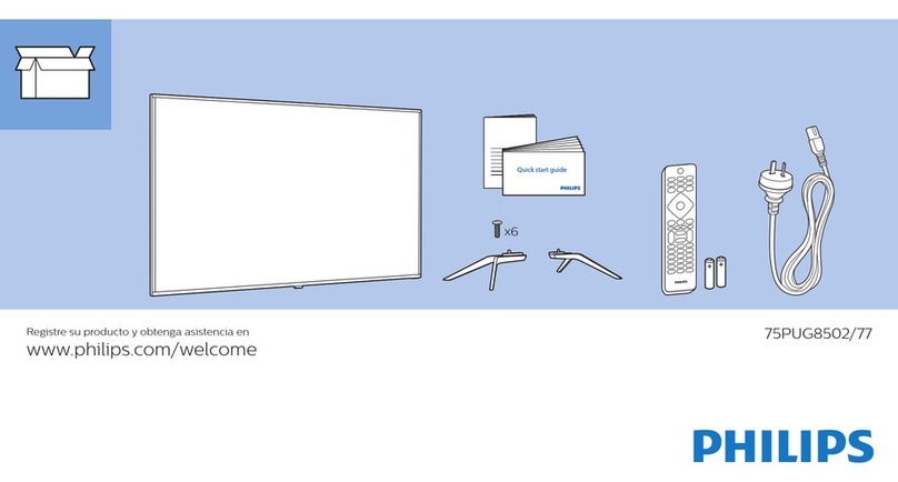 Philips 75PUG8502/77 User manual