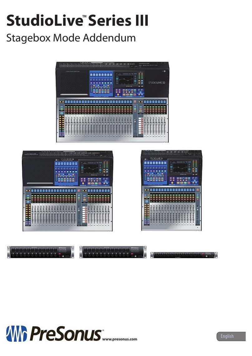 PRESONUS StudioLive 16R manual