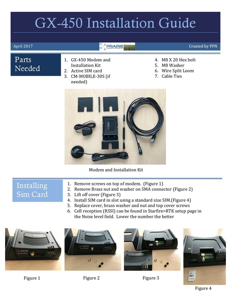 Prairie GX-450 installation guide