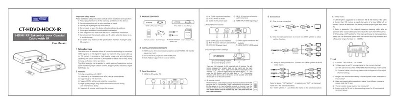 Cable-Tronix CT-HDVD-HDCX-IR User manual