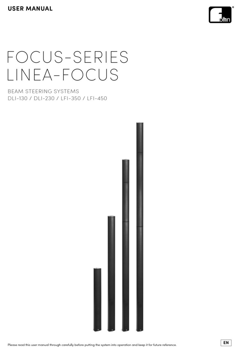 Fohhn Linea Focus DLI-130 User manual