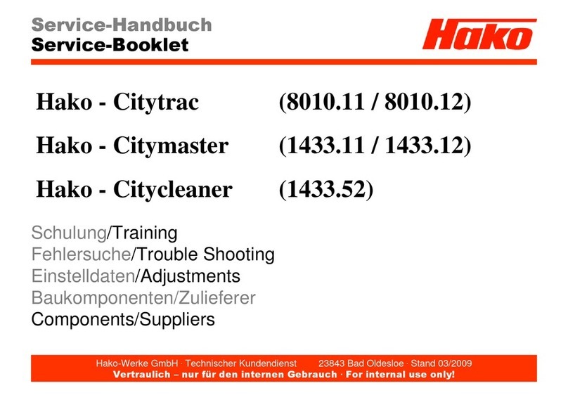 HAKO Citytrac 4200 Service booklet