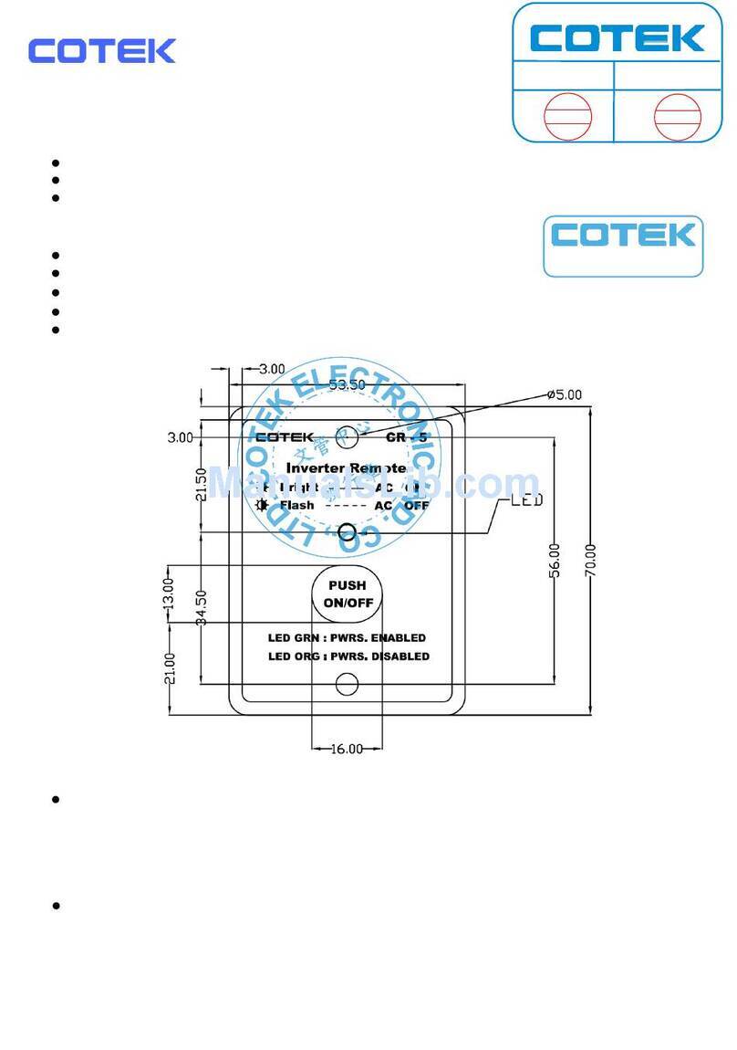Cotek CR5 user manual