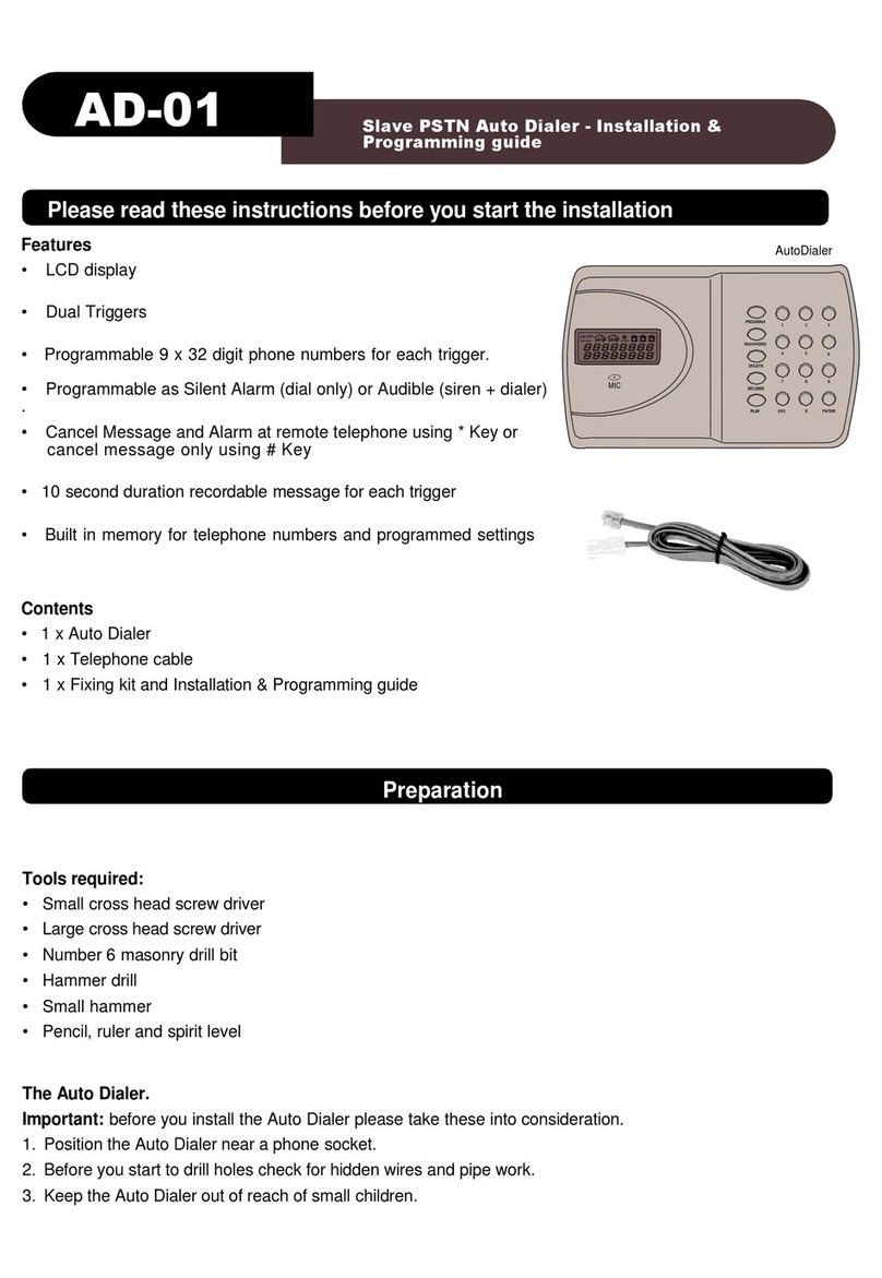 Keystone AD-01 Installation & programming guide