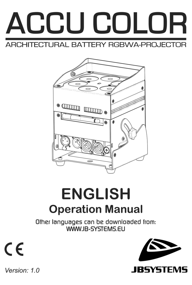 JB Systems ACCU COLOR Installation manual