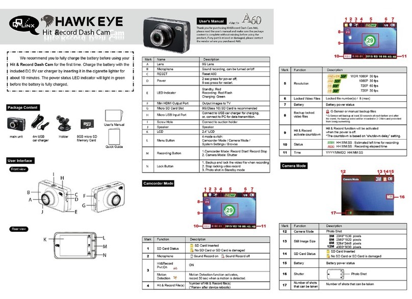 QQ LINX Hit&Record A60 user manual