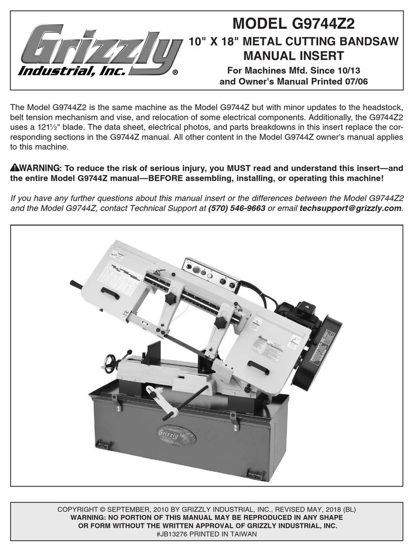 Grizzly G9744Z2 User manual Grizzly G9744Z2 User manual