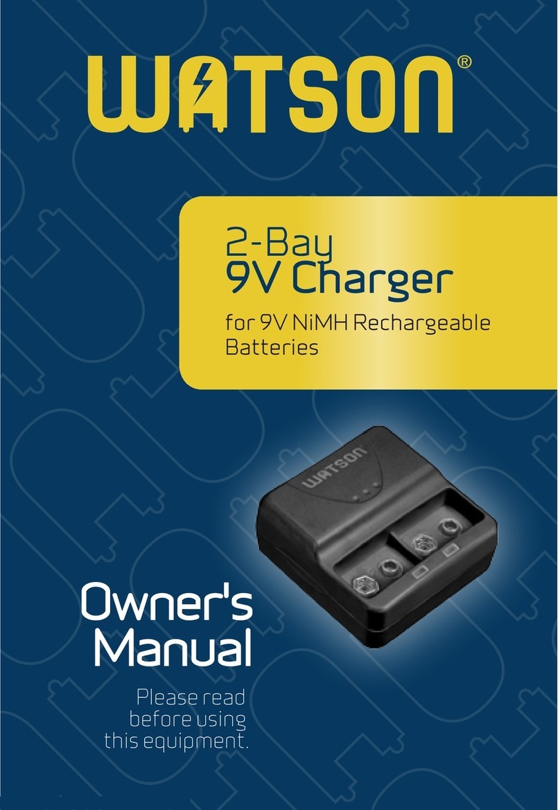 WATSON 2-Bay 9V User manual
