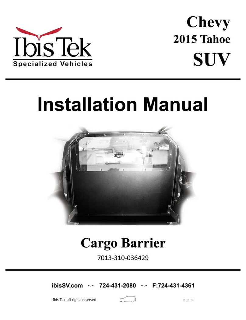 Ibis Tek 7013-310-036429 installation manual