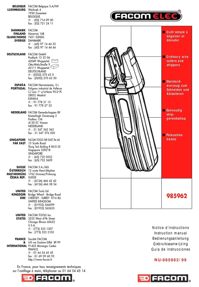 Facom 985962 instruction manual