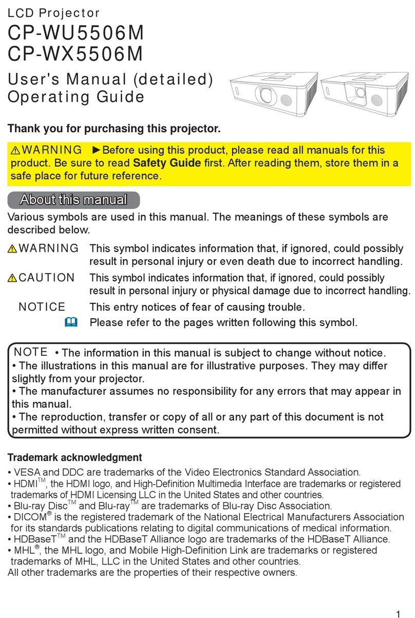 Hitachi CP-WU5506M user manual
