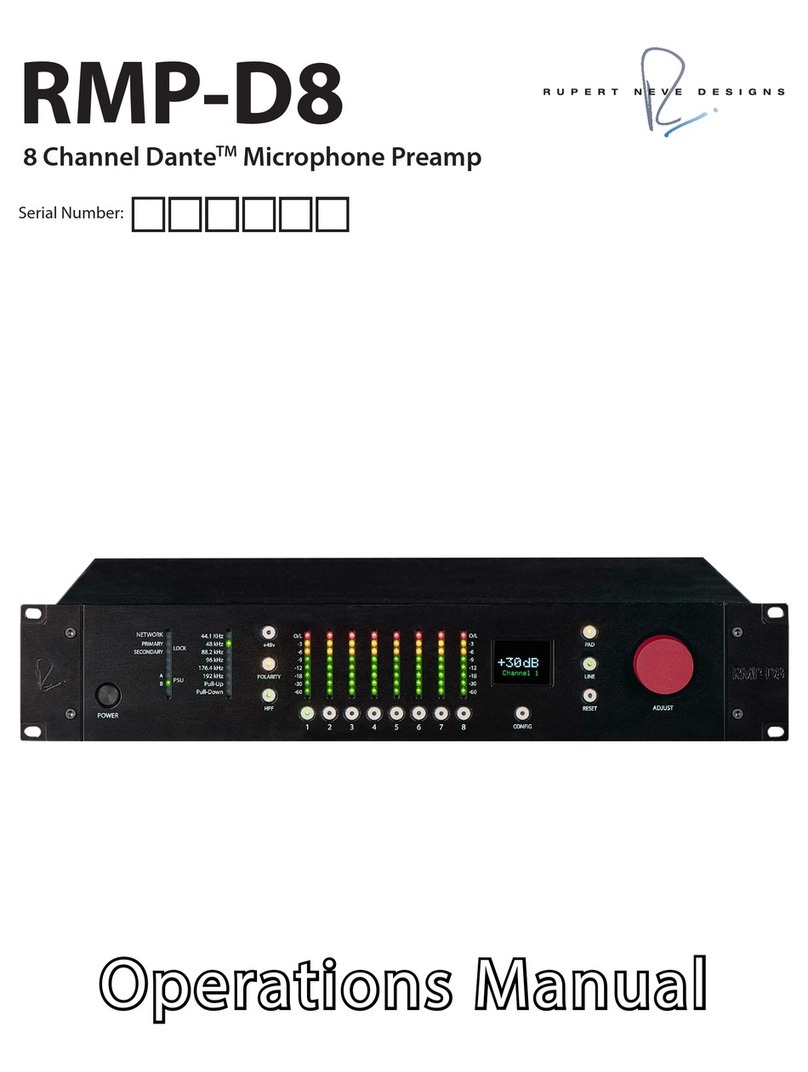 Rupert Neve Designs RMP-D8 Operation manual