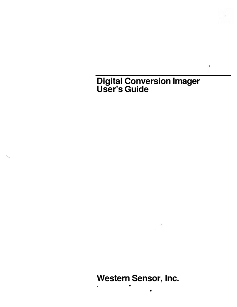 Western Sensor Digital Conversion Imager User manual