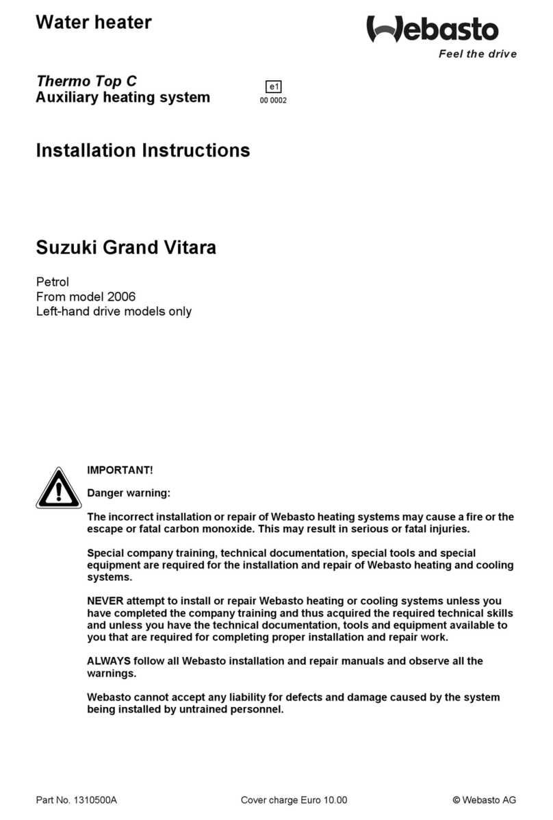 Webasto Thermo Top C User manual