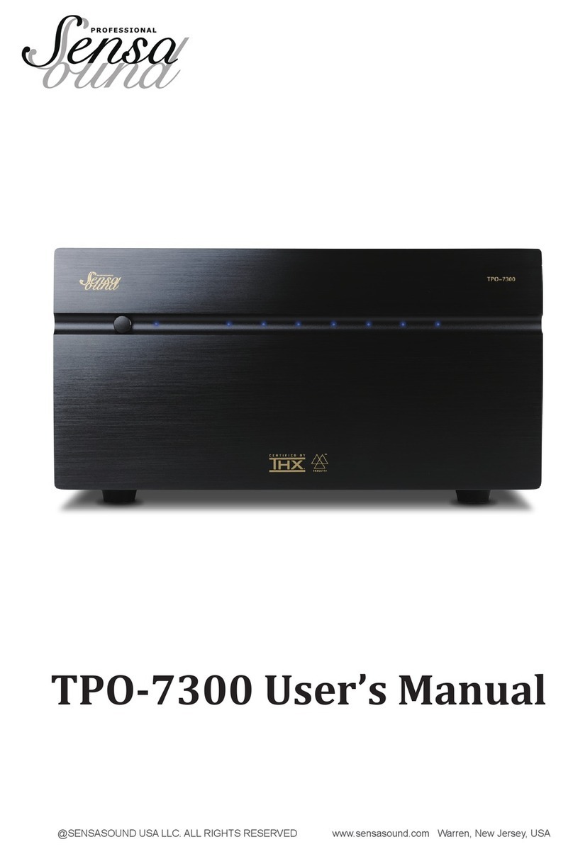 Sensa Sound TPO-7300 user manual