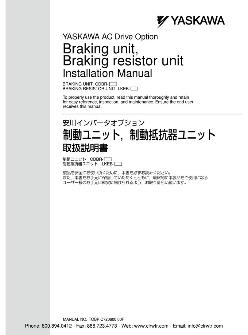 YASKAWA CDBR-2015B User manual