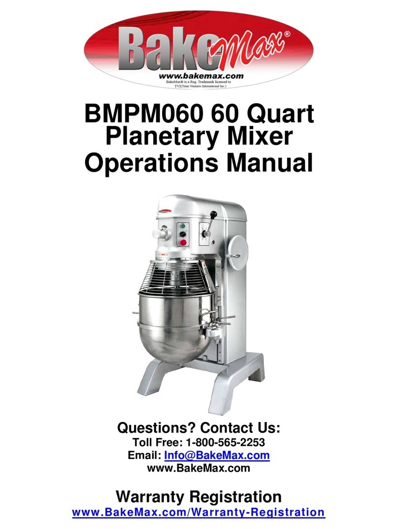 Bake Max BMPM060 Operation manual