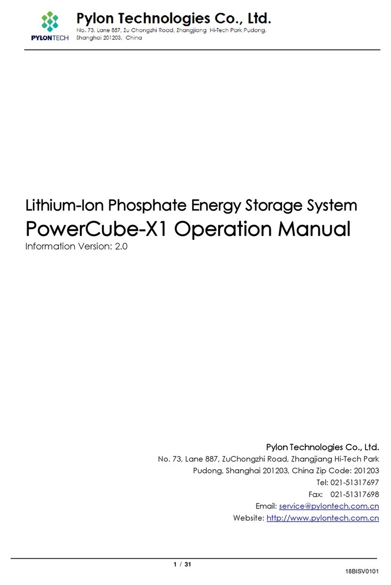 Pylontech PowerCube-X1 User manual