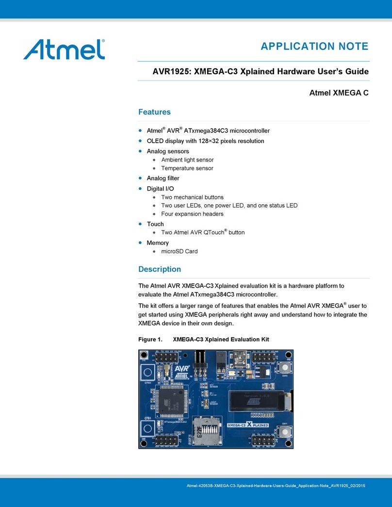 Atmel AVR1925 XMEGA-C3 Xplained User manual