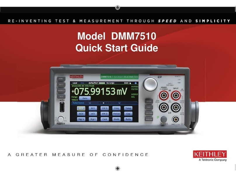 Keithley DMM7510 User manual