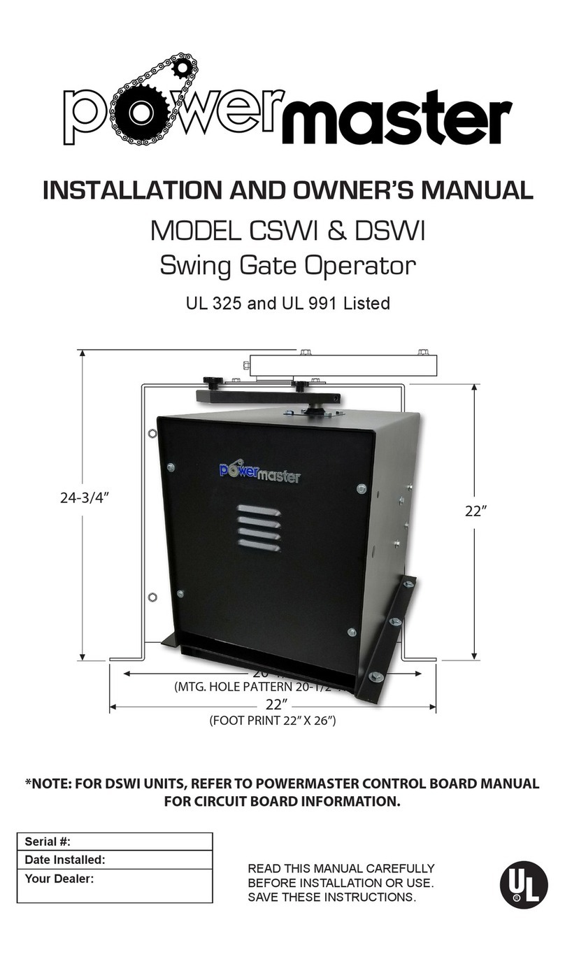 Power Master DSWI Installation instructions Power Master DSWI Installation instructions