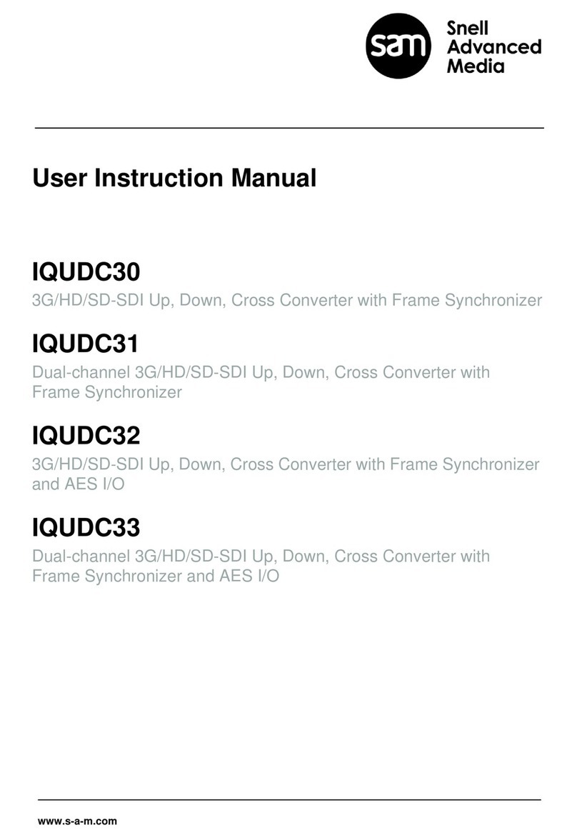 Snell Advanced Media IQUDC30 Operator's manual
