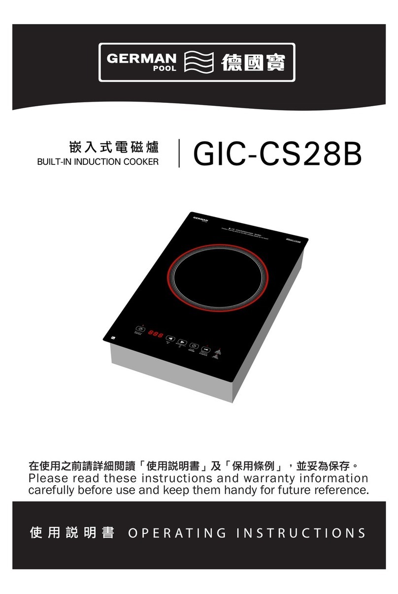 German pool GIC-CS28B operating instructions