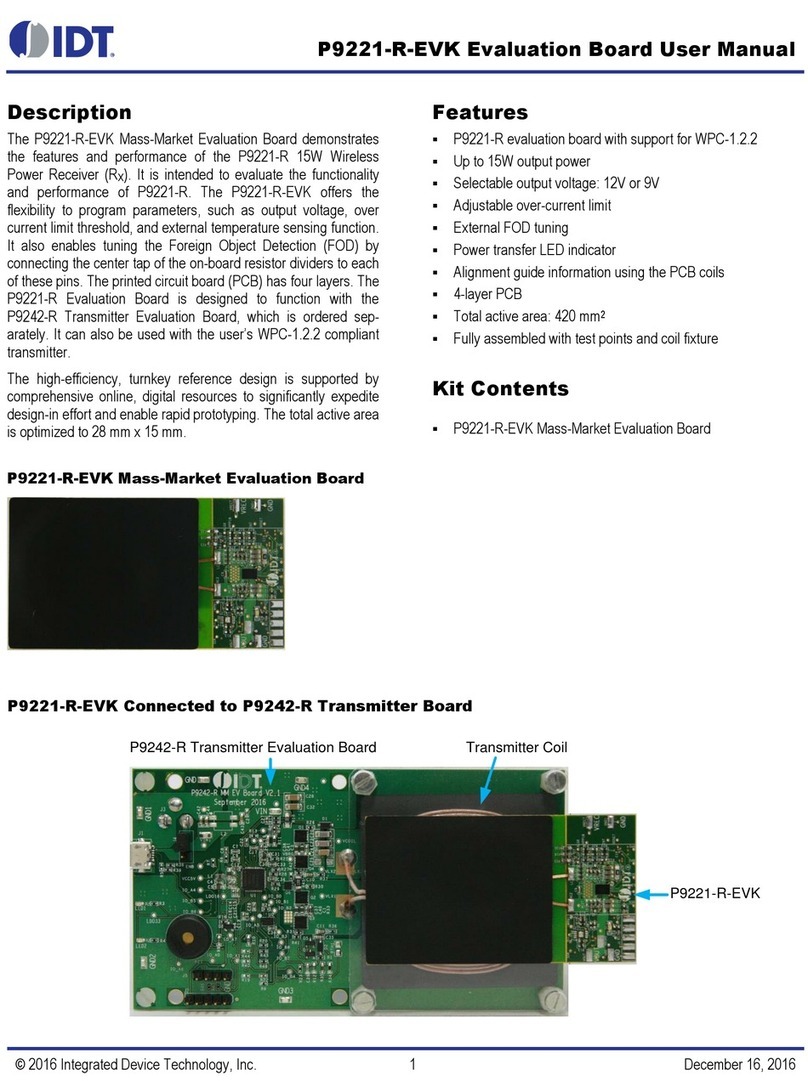 IDT P9221-R-EVK user manual
