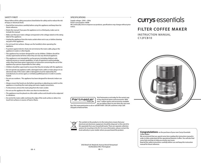 Currys Essentials C12FCB10 instruction manual Currys Essentials C12FCB10 instruction manual