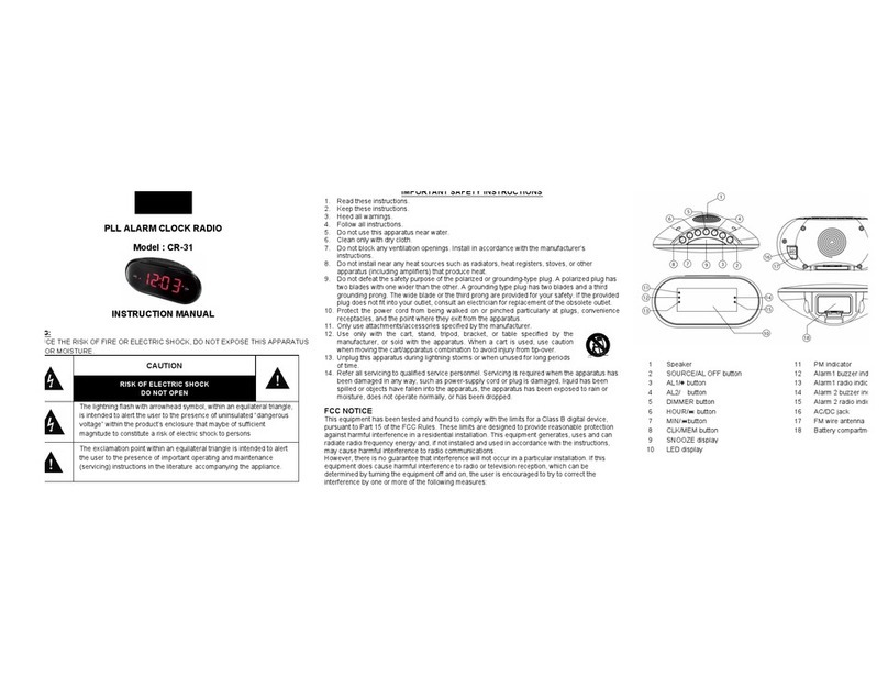 QFX CR-31 instruction manual