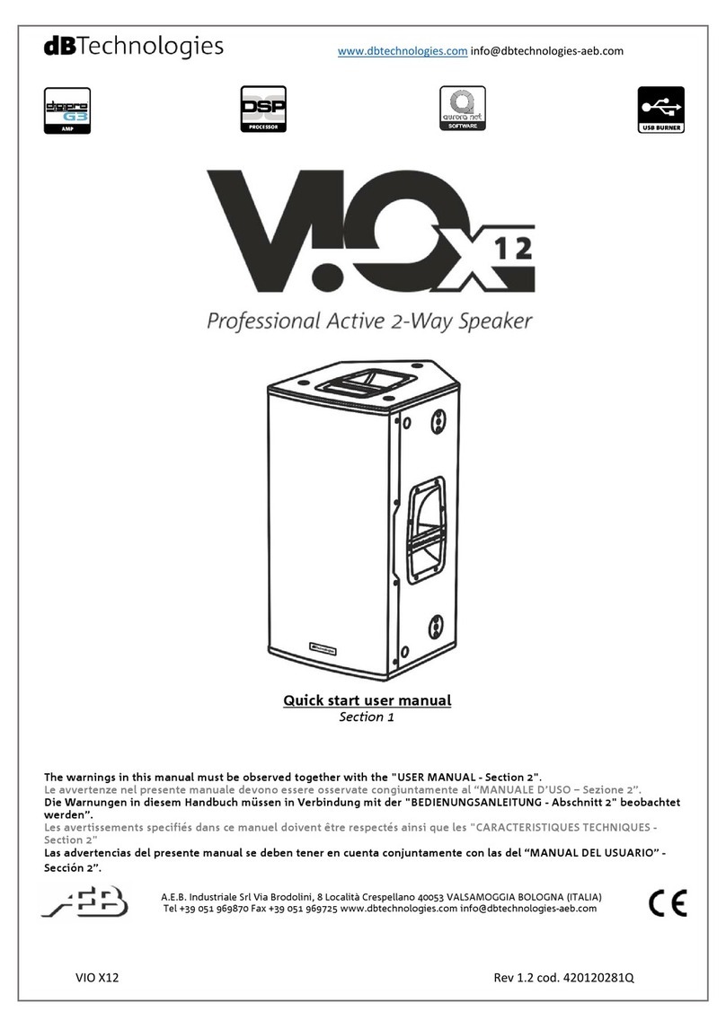 dB Technologies VIO-X12 Manual