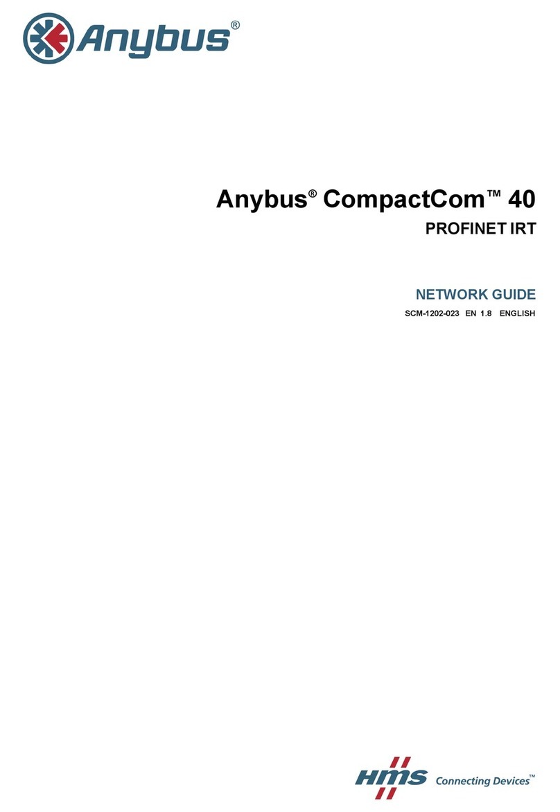 Anybus CompactCom 40 Modbus-TCP Installation and maintenance instructions
