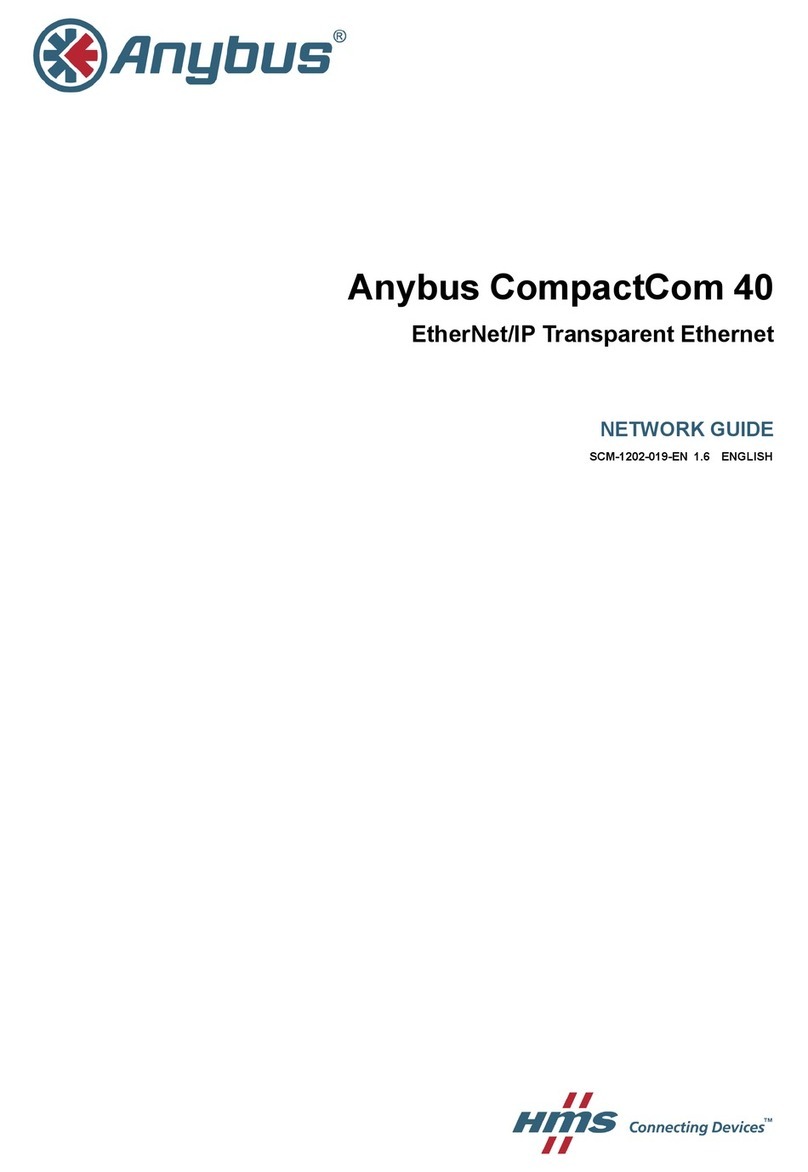 Anybus CompactCom 40 Modbus-TCP Installation and maintenance instructions